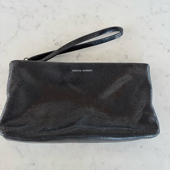 Rebecca Minkoff Black Wristlet Bag - Picture 1 of 15